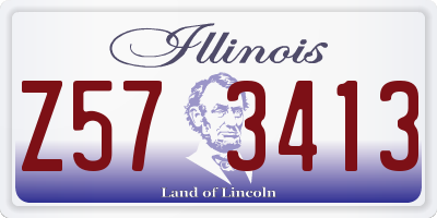 IL license plate Z573413
