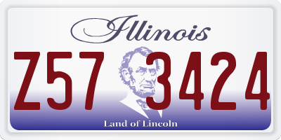 IL license plate Z573424