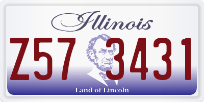 IL license plate Z573431