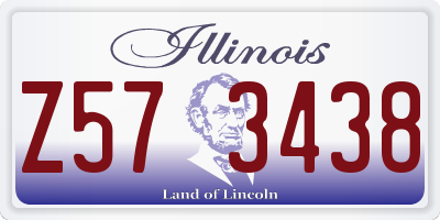IL license plate Z573438
