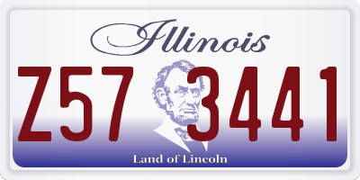 IL license plate Z573441
