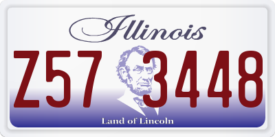IL license plate Z573448