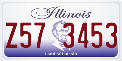 IL license plate Z573453