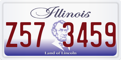 IL license plate Z573459