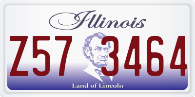IL license plate Z573464