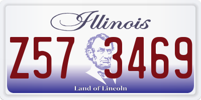 IL license plate Z573469