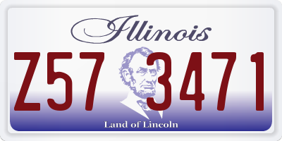 IL license plate Z573471