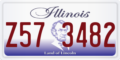 IL license plate Z573482