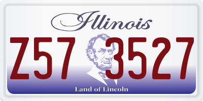 IL license plate Z573527