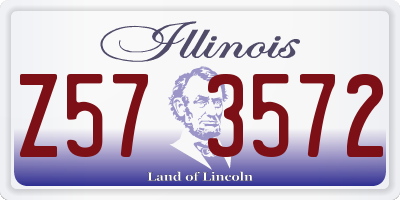 IL license plate Z573572