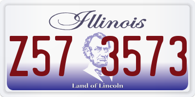 IL license plate Z573573