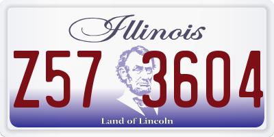 IL license plate Z573604