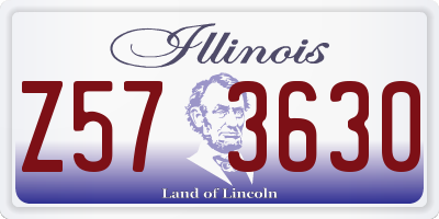 IL license plate Z573630