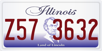 IL license plate Z573632