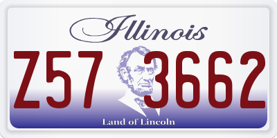 IL license plate Z573662