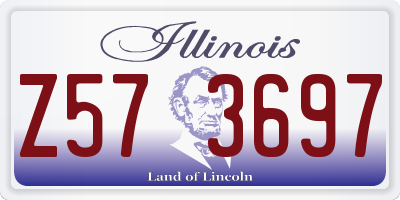 IL license plate Z573697