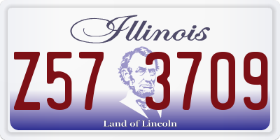 IL license plate Z573709