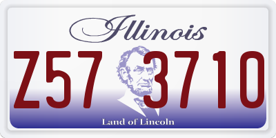 IL license plate Z573710