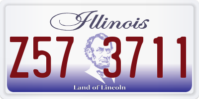 IL license plate Z573711