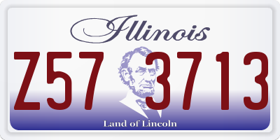 IL license plate Z573713
