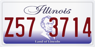 IL license plate Z573714