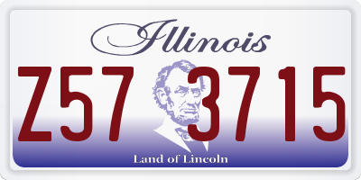 IL license plate Z573715