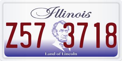 IL license plate Z573718