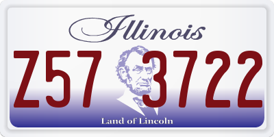 IL license plate Z573722