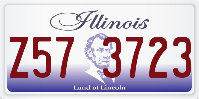IL license plate Z573723