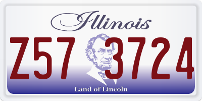 IL license plate Z573724