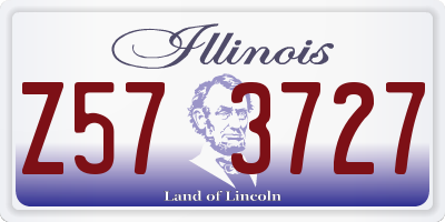 IL license plate Z573727