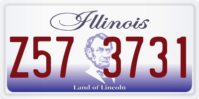 IL license plate Z573731