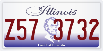 IL license plate Z573732