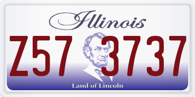 IL license plate Z573737