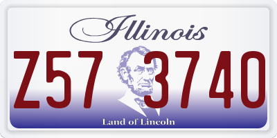 IL license plate Z573740
