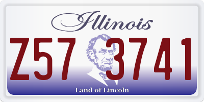 IL license plate Z573741