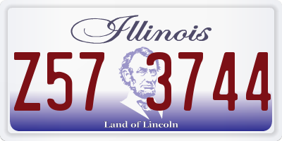 IL license plate Z573744