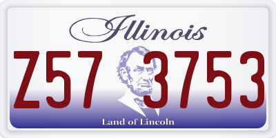 IL license plate Z573753