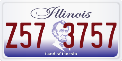 IL license plate Z573757