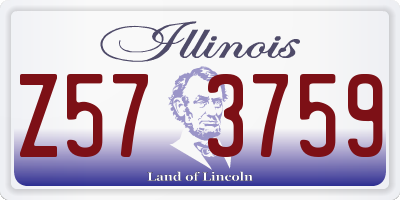 IL license plate Z573759