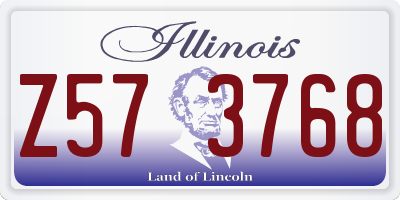 IL license plate Z573768