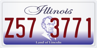 IL license plate Z573771