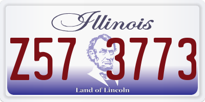 IL license plate Z573773