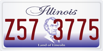 IL license plate Z573775