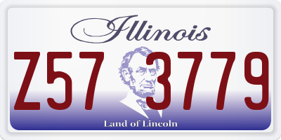 IL license plate Z573779
