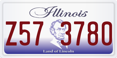 IL license plate Z573780