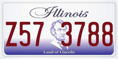 IL license plate Z573788