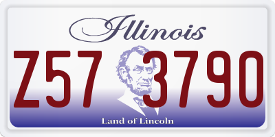 IL license plate Z573790