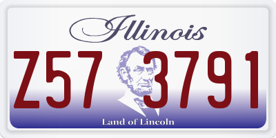 IL license plate Z573791