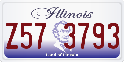 IL license plate Z573793